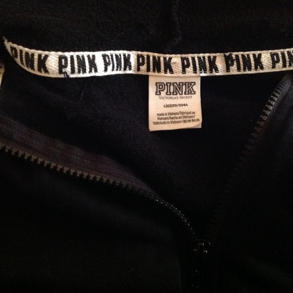 Vs pink bling full zip hoodie - Picture 2 of 5